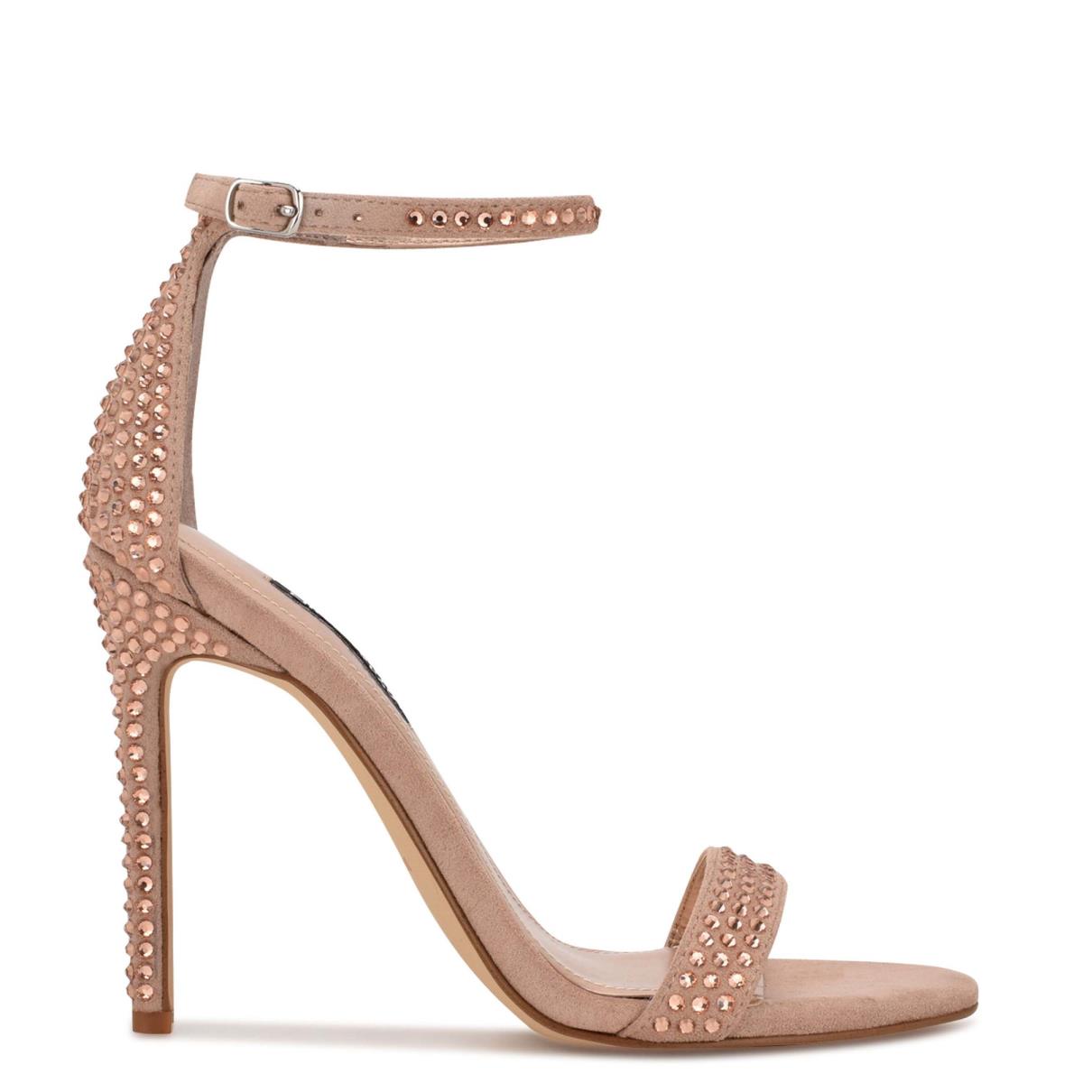 Nine West Toria Ankle Strap Sandals Pink | HVTR51376