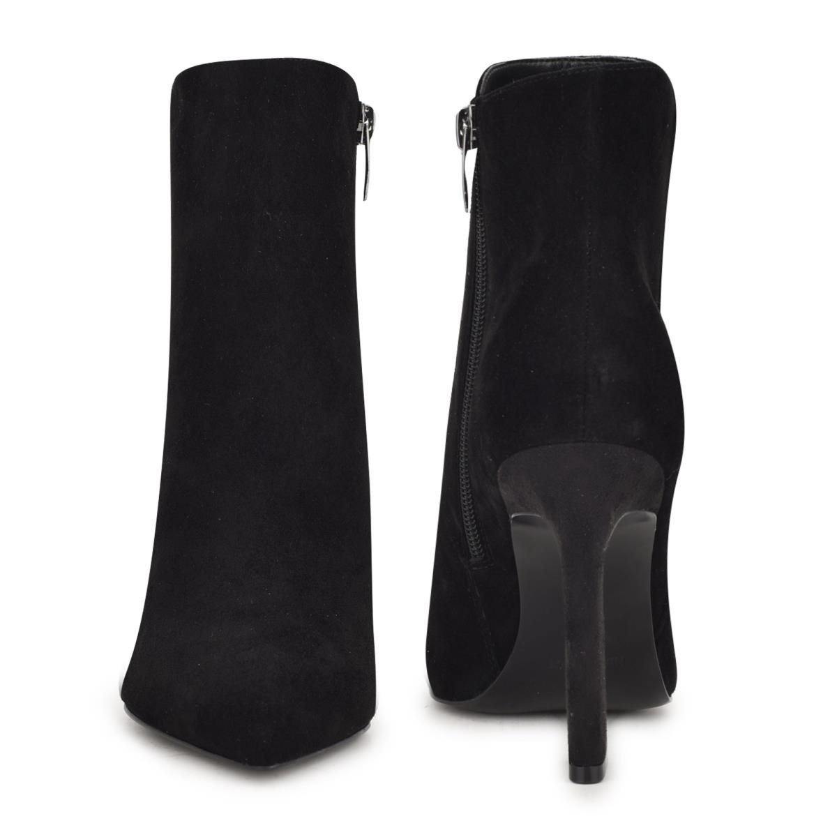 Nine West Torrie Dress Booties Black | FSIQ80621