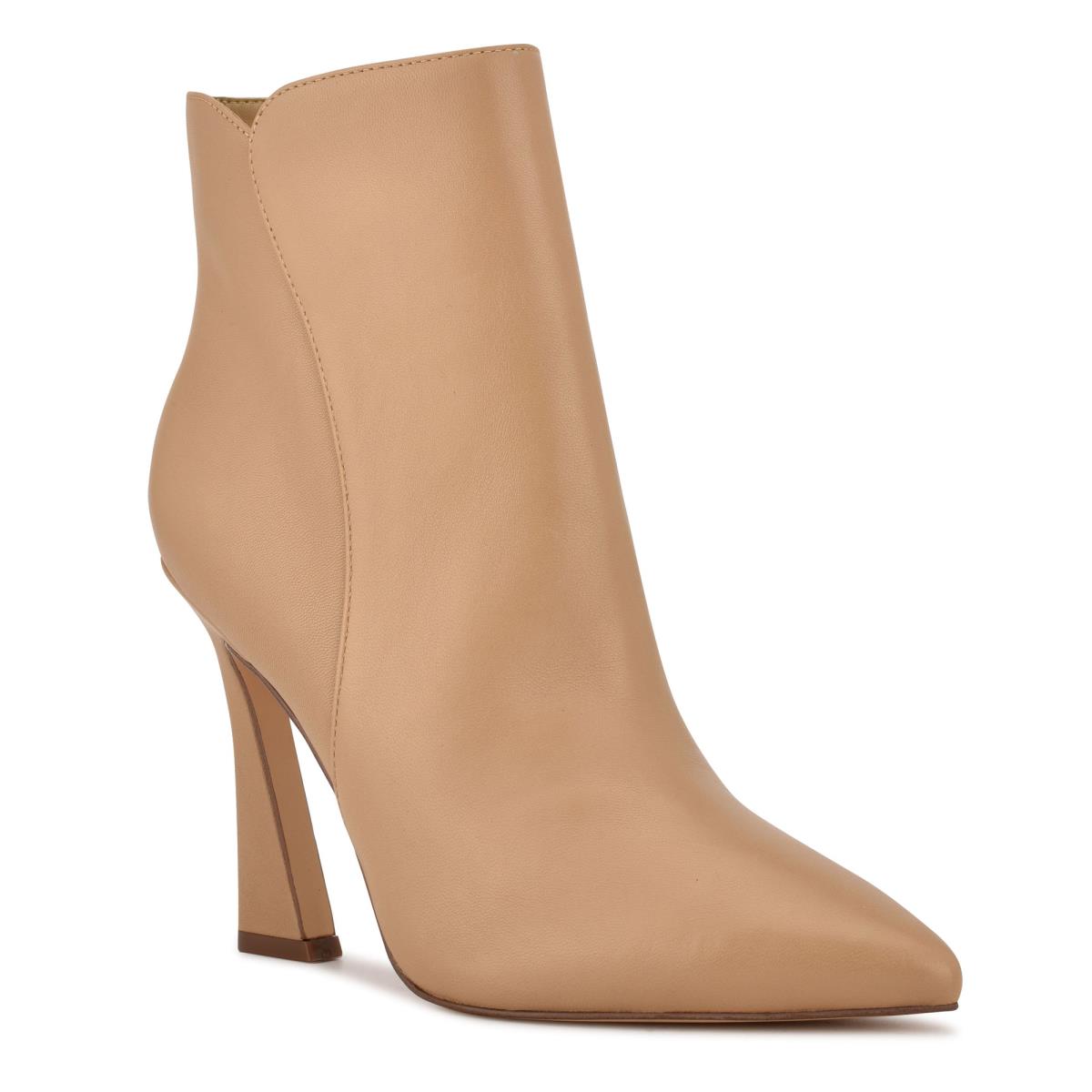 Nine West Torrie Dress Booties Brown | FGOY19532