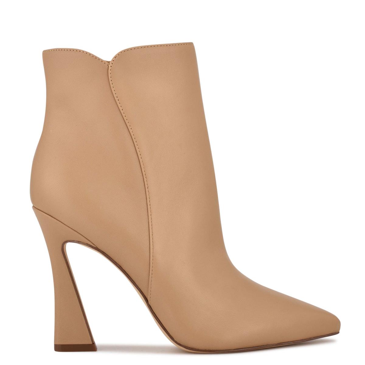 Nine West Torrie Dress Booties Brown | FGOY19532