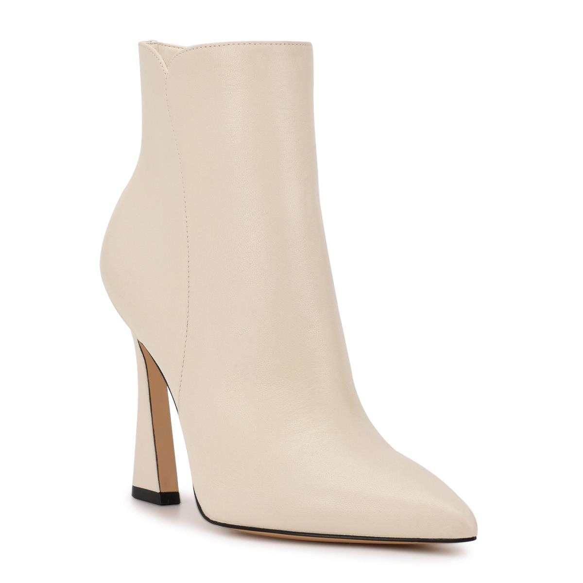 Nine West Torrie Dress Booties Cream | EUCM64918