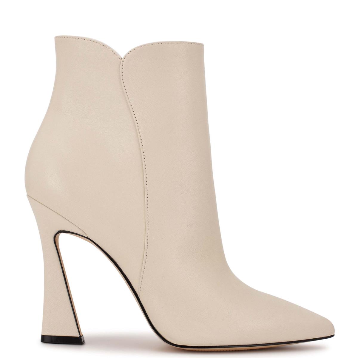 Nine West Torrie Dress Booties Cream | EUCM64918