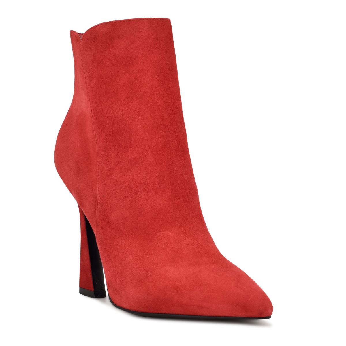 Nine West Torrie Dress Booties Red | SFGV25097