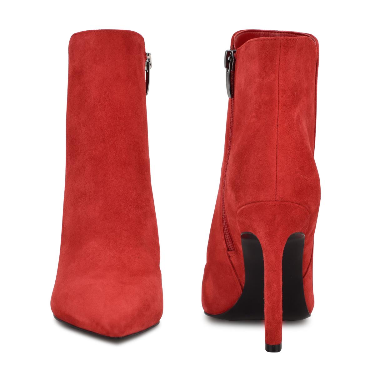 Nine West Torrie Dress Booties Red | SFGV25097