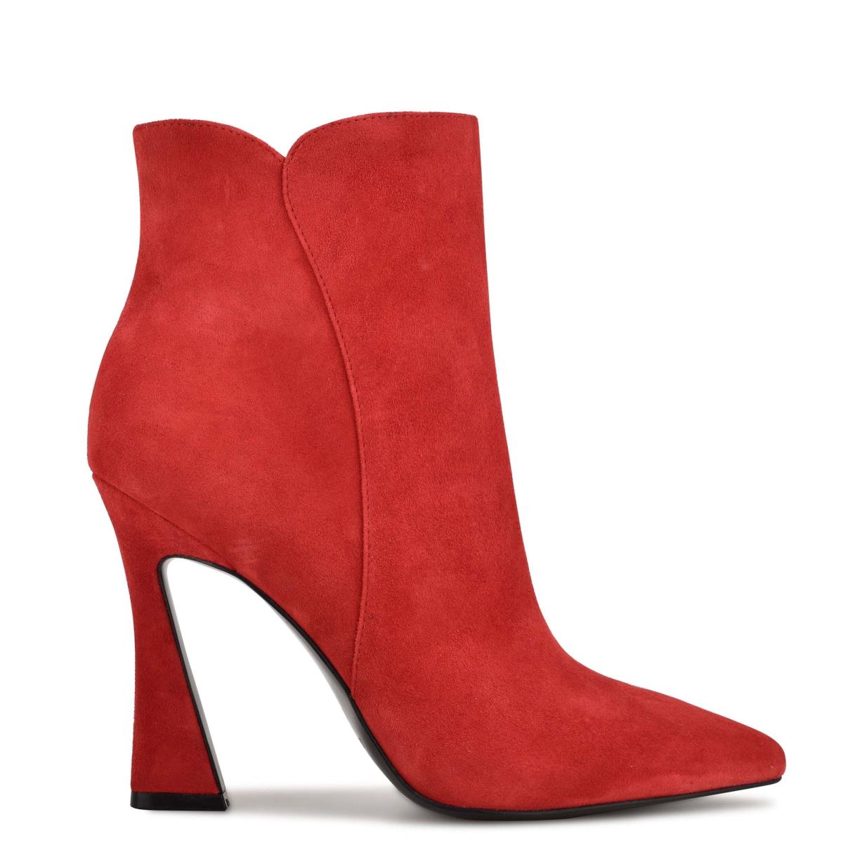 Nine West Torrie Dress Booties Red | SFGV25097