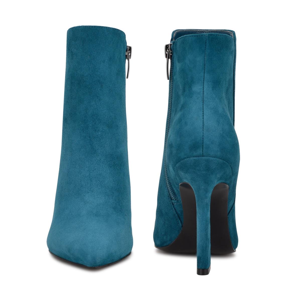 Nine West Torrie Dress Booties Turquoise | JFOG93270