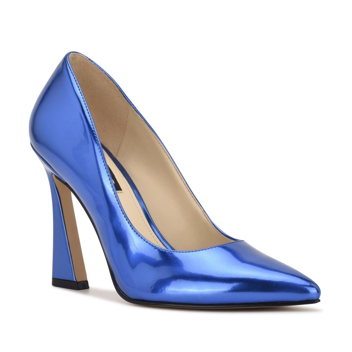 Nine West Trendz Pointy Toe Pumps Blue | LXQE56182