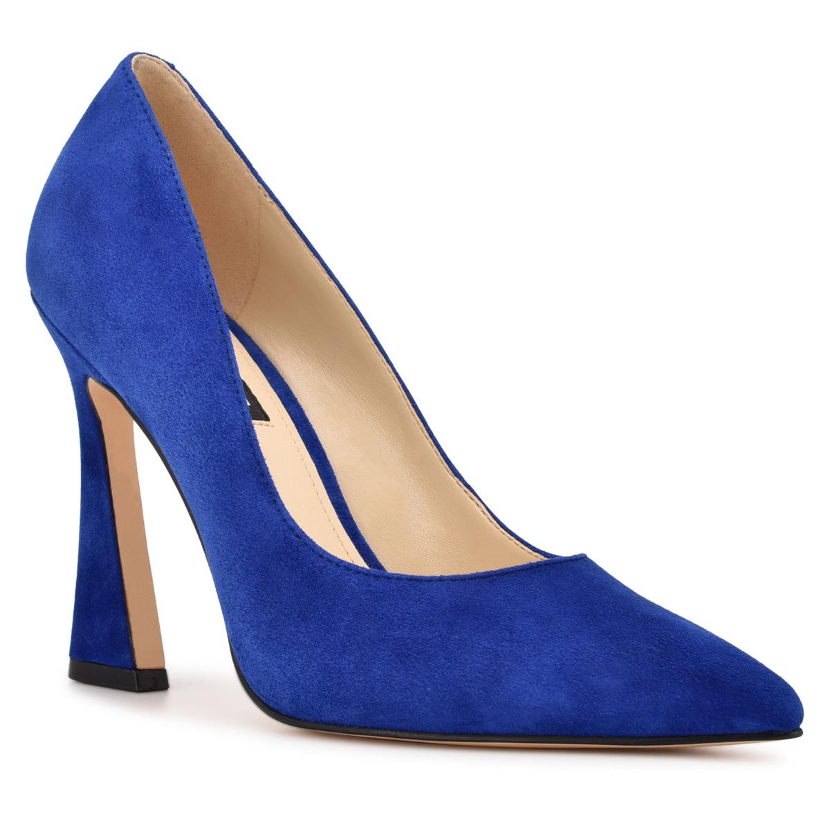 Nine West Trendz Pointy Toe Pumps Deep Blue | UFAN84769