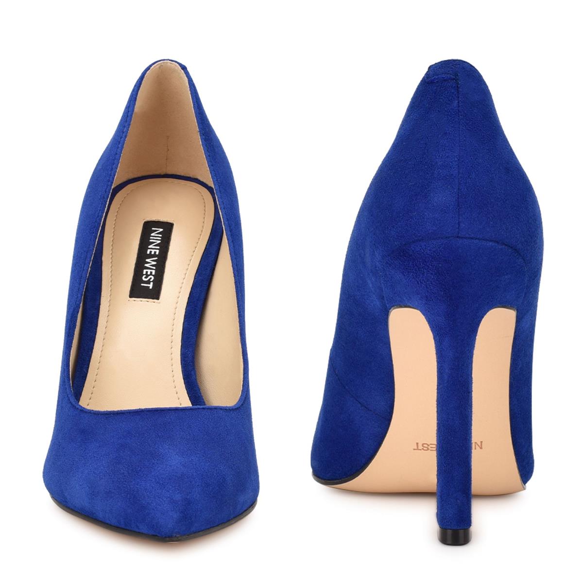 Nine West Trendz Pointy Toe Pumps Deep Blue | UFAN84769