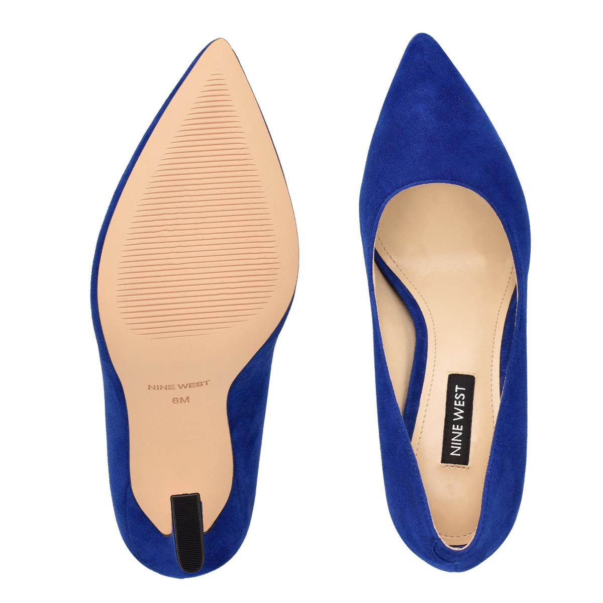 Nine West Trendz Pointy Toe Pumps Deep Blue | UFAN84769