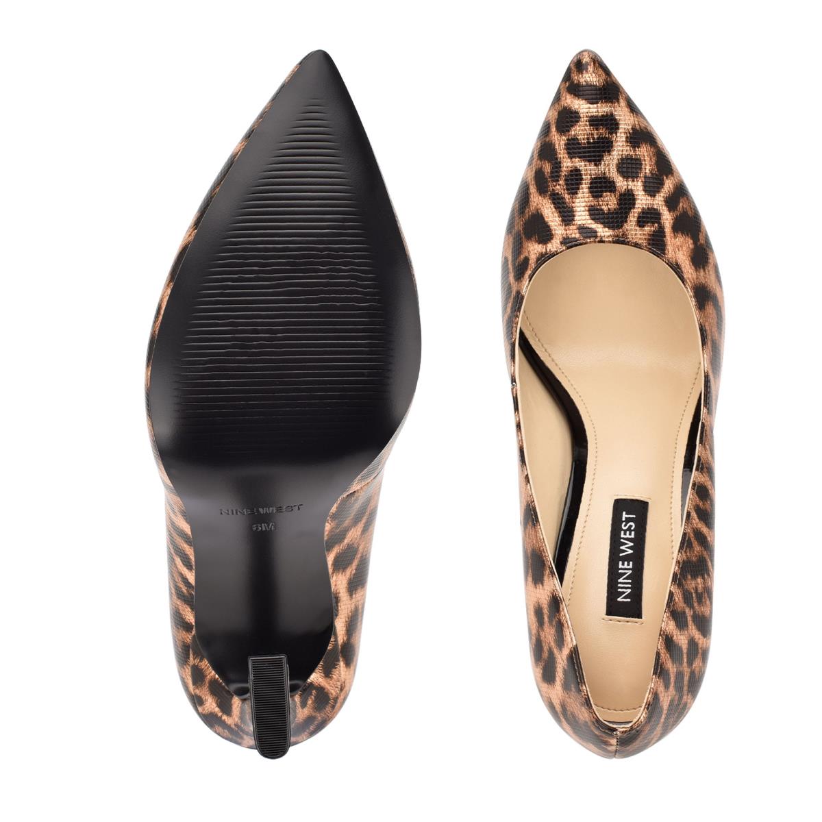 Nine West Trendz Pointy Toe Pumps Leopard | UXAO75304