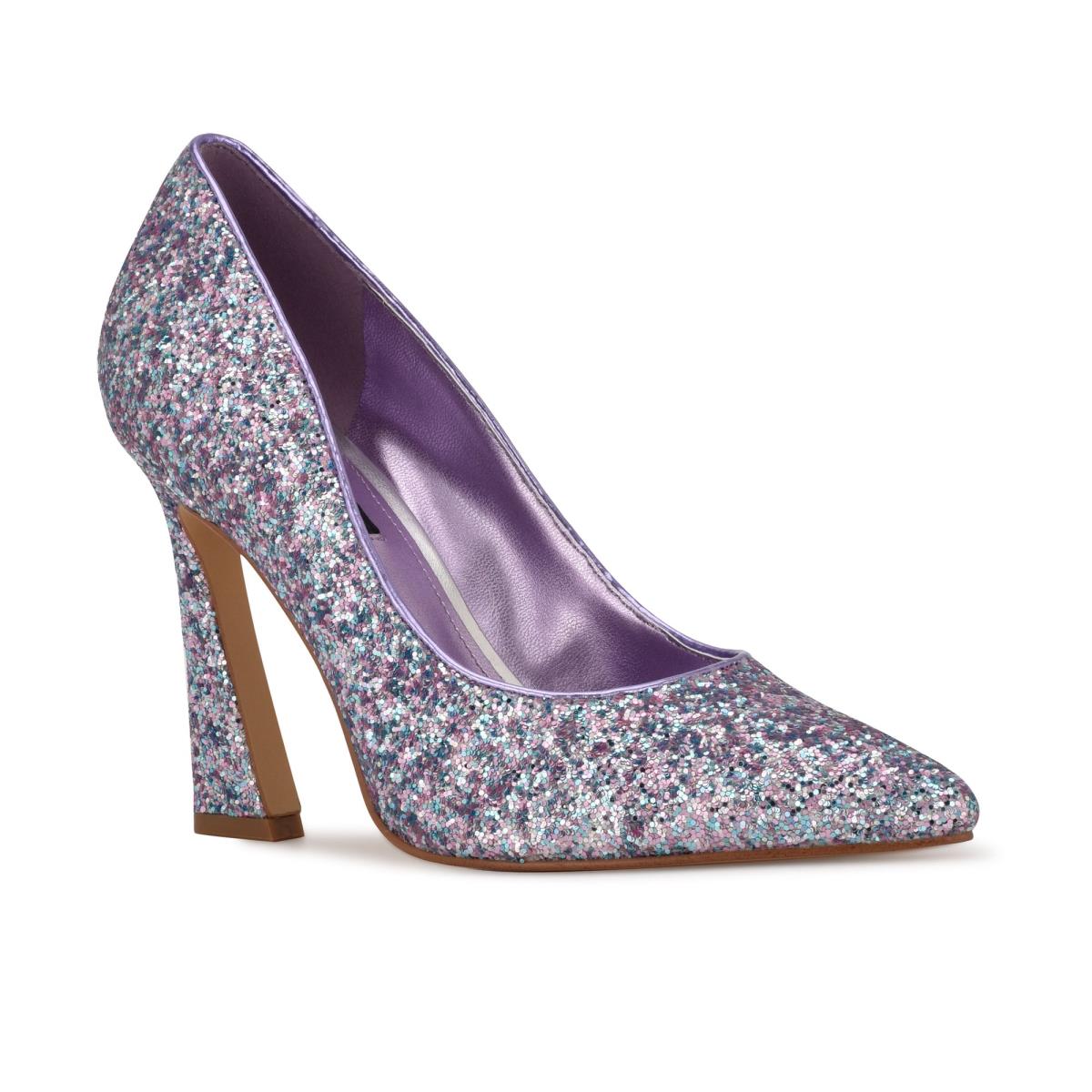 Nine West Trendz Pointy Toe Pumps Purple / Multicolor | NIGM37198