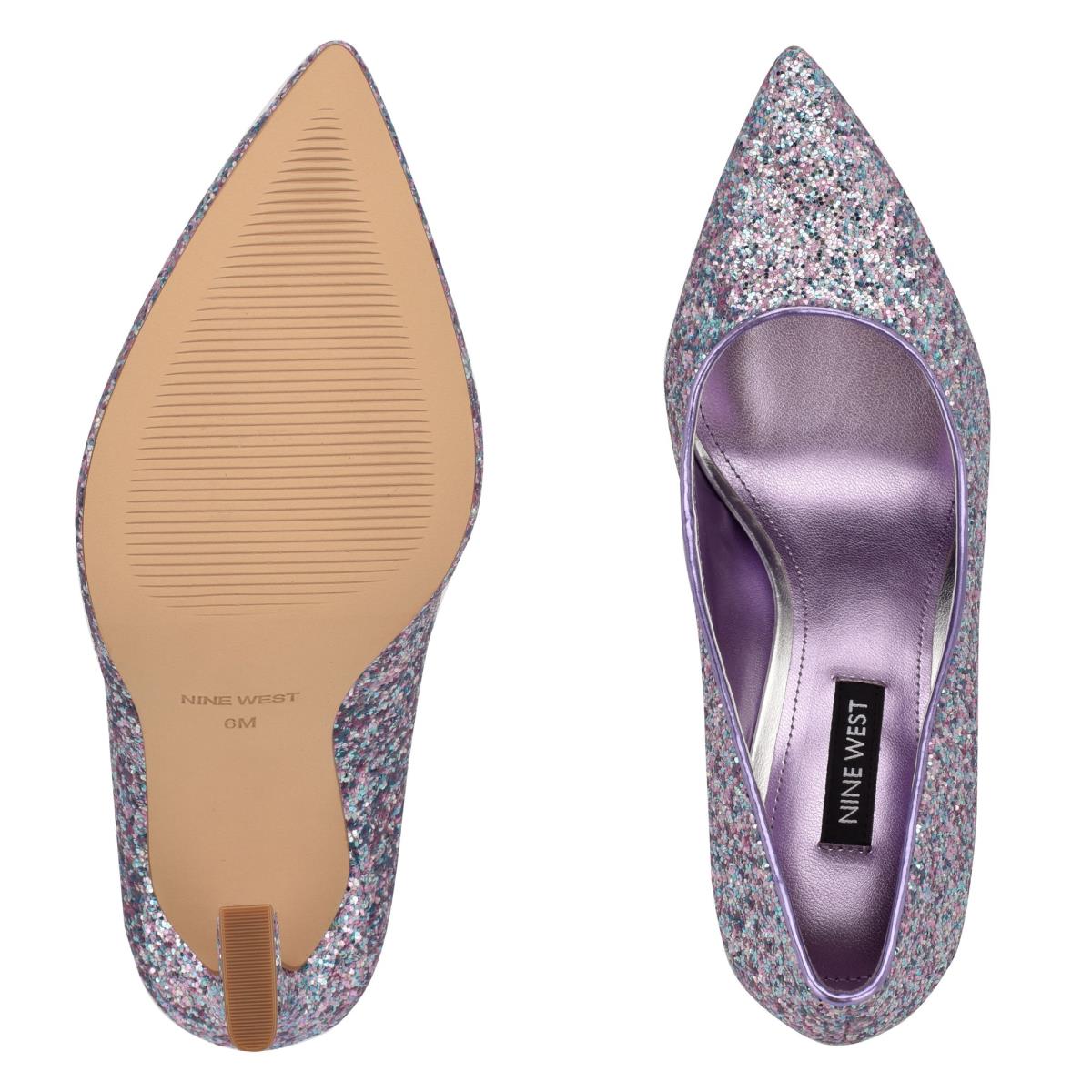 Nine West Trendz Pointy Toe Pumps Purple / Multicolor | NIGM37198