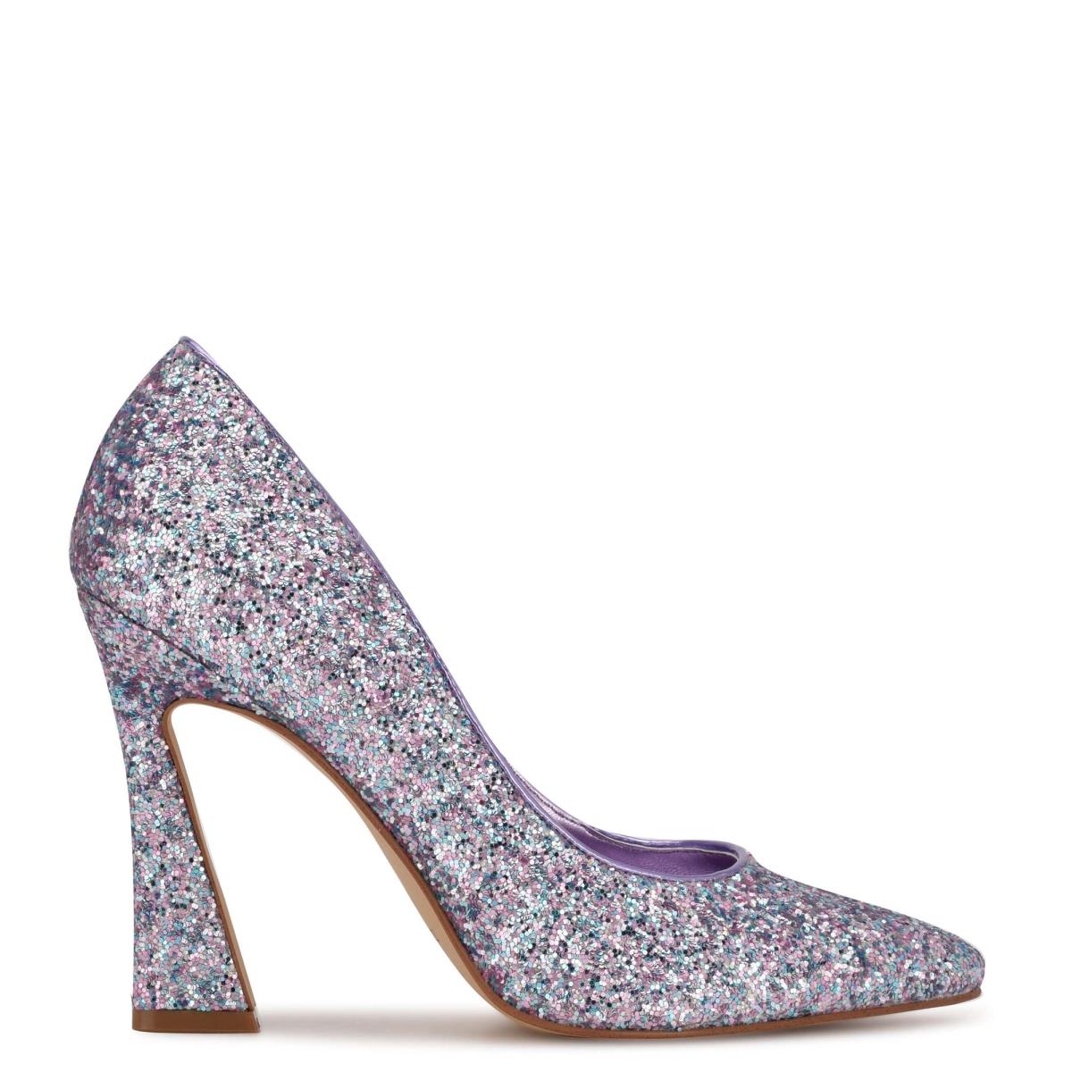 Nine West Trendz Pointy Toe Pumps Purple / Multicolor | NIGM37198