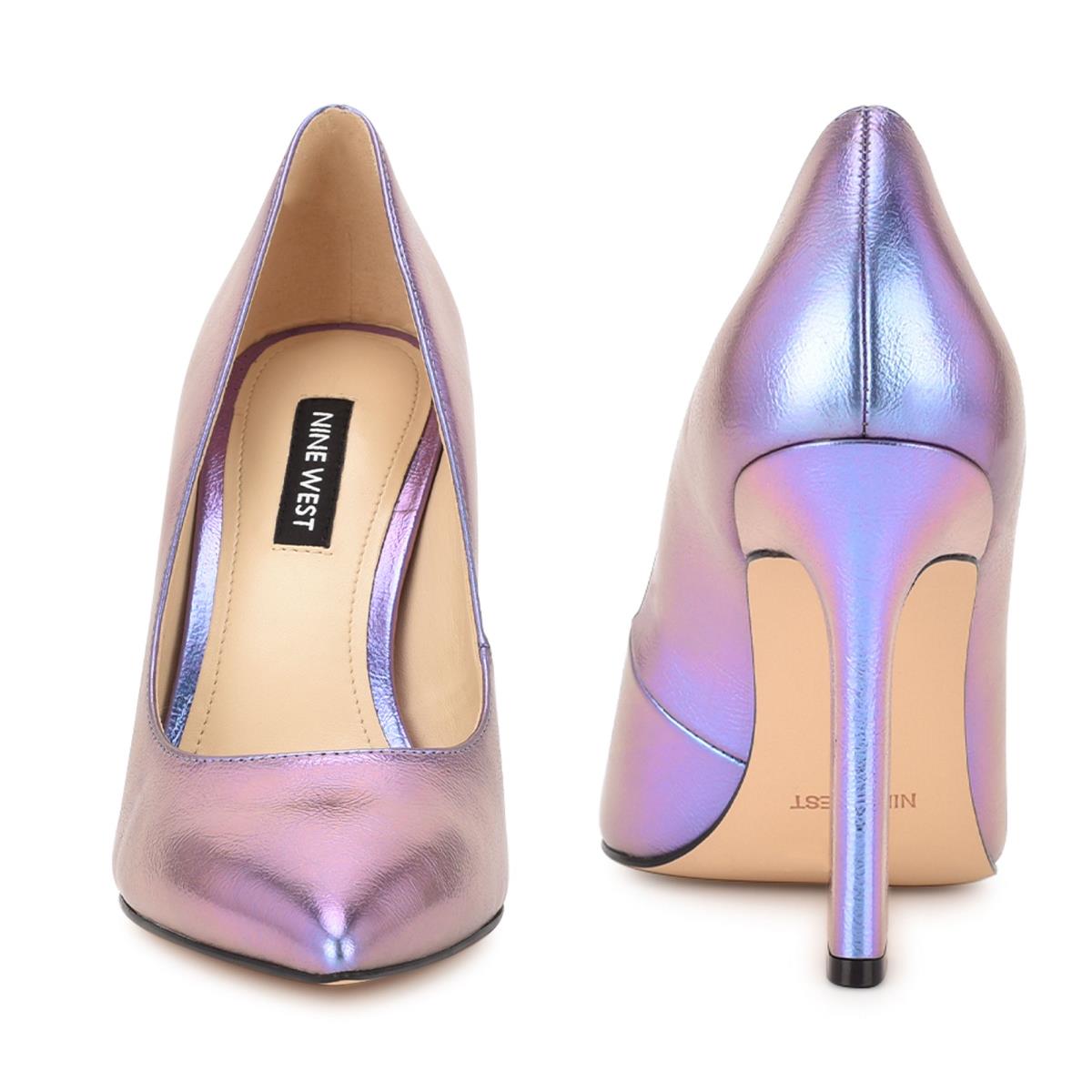 Nine West Trendz Pointy Toe Pumps Purple | URYM97641