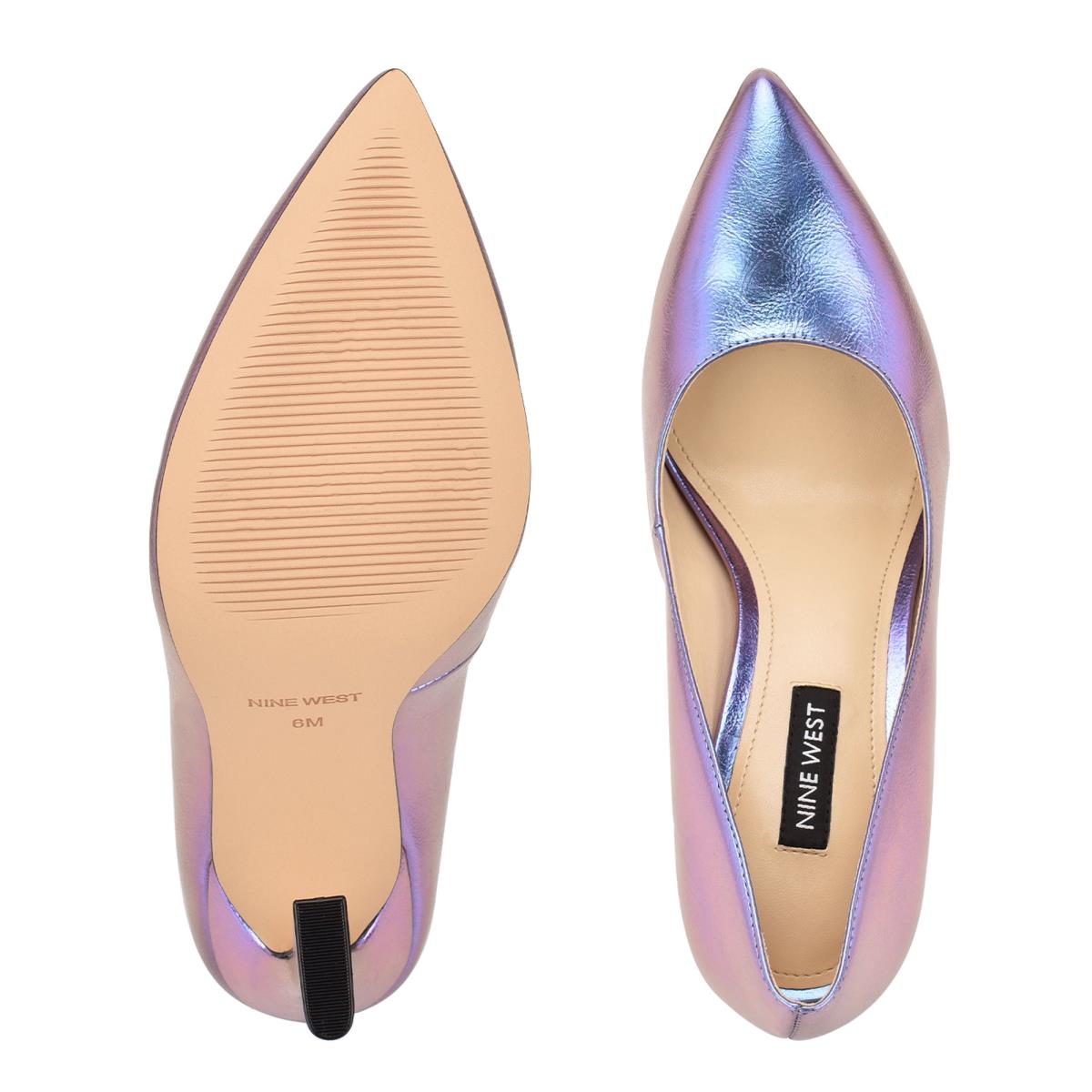 Nine West Trendz Pointy Toe Pumps Purple | URYM97641