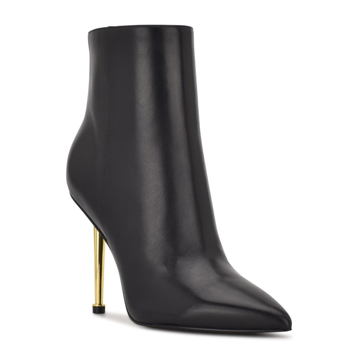 Nine West Tryin Dress Booties Black | XGAQ94125