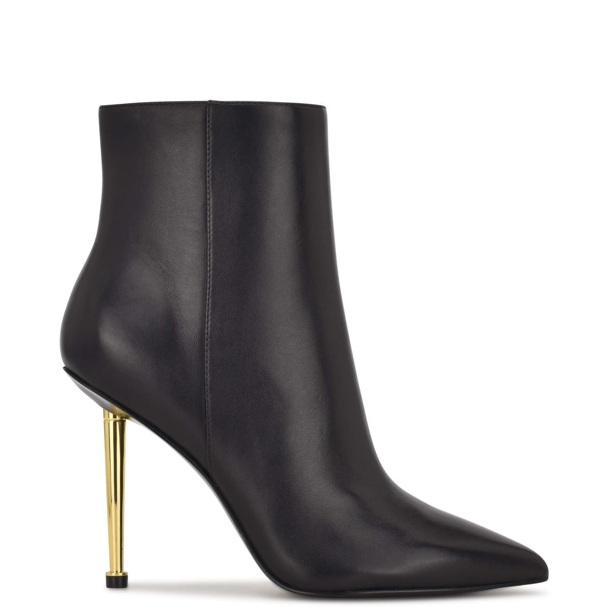 Nine West Tryin Dress Booties Black | XGAQ94125