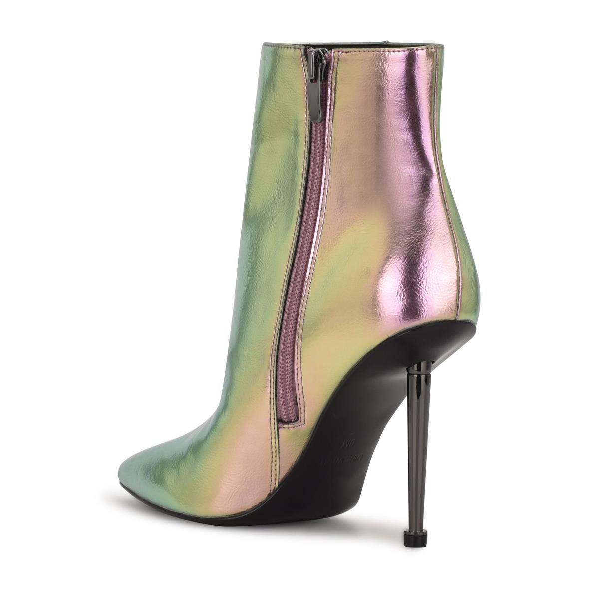 Nine West Tryin Dress Booties Metal | UMTB81273