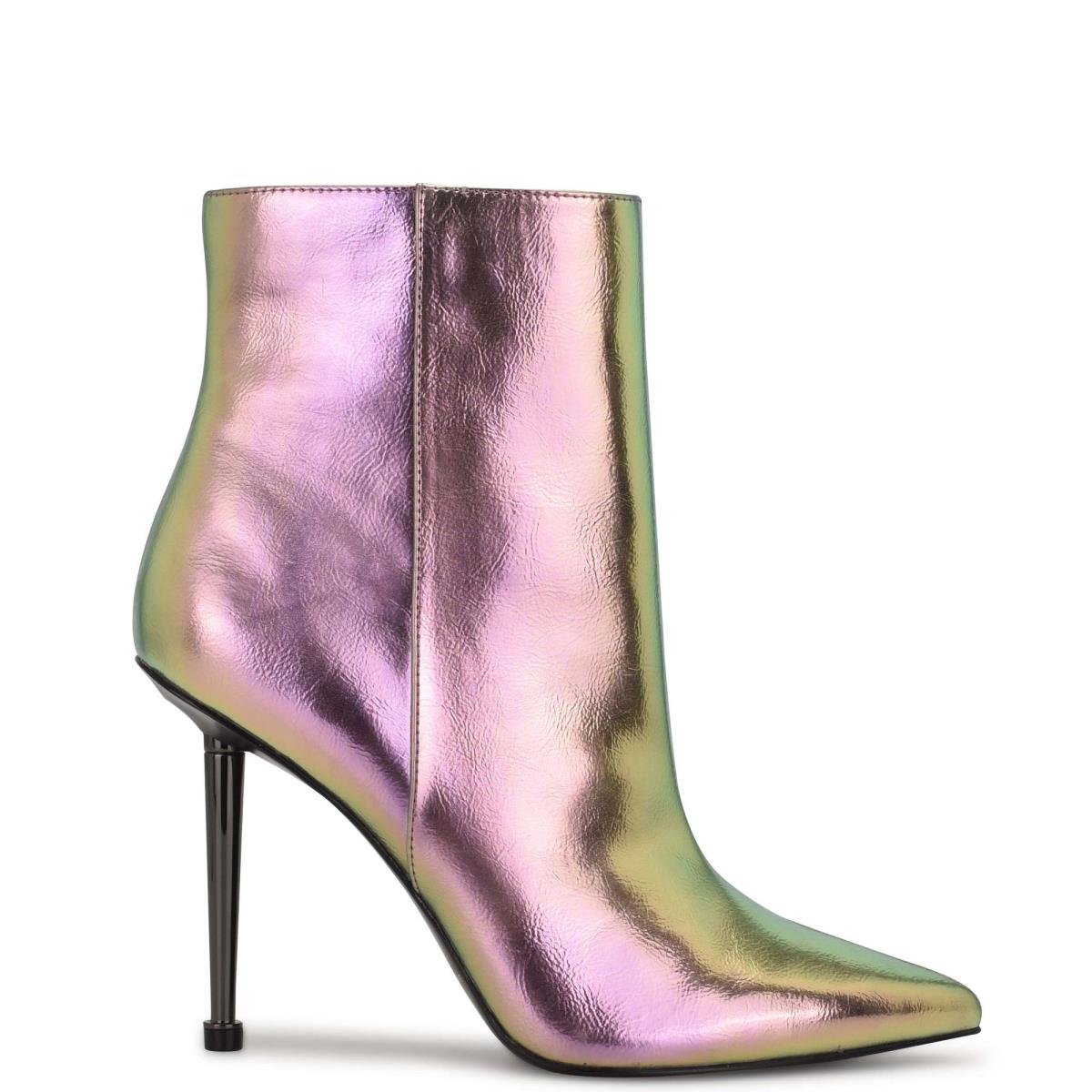 Nine West Tryin Dress Booties Metal | UMTB81273