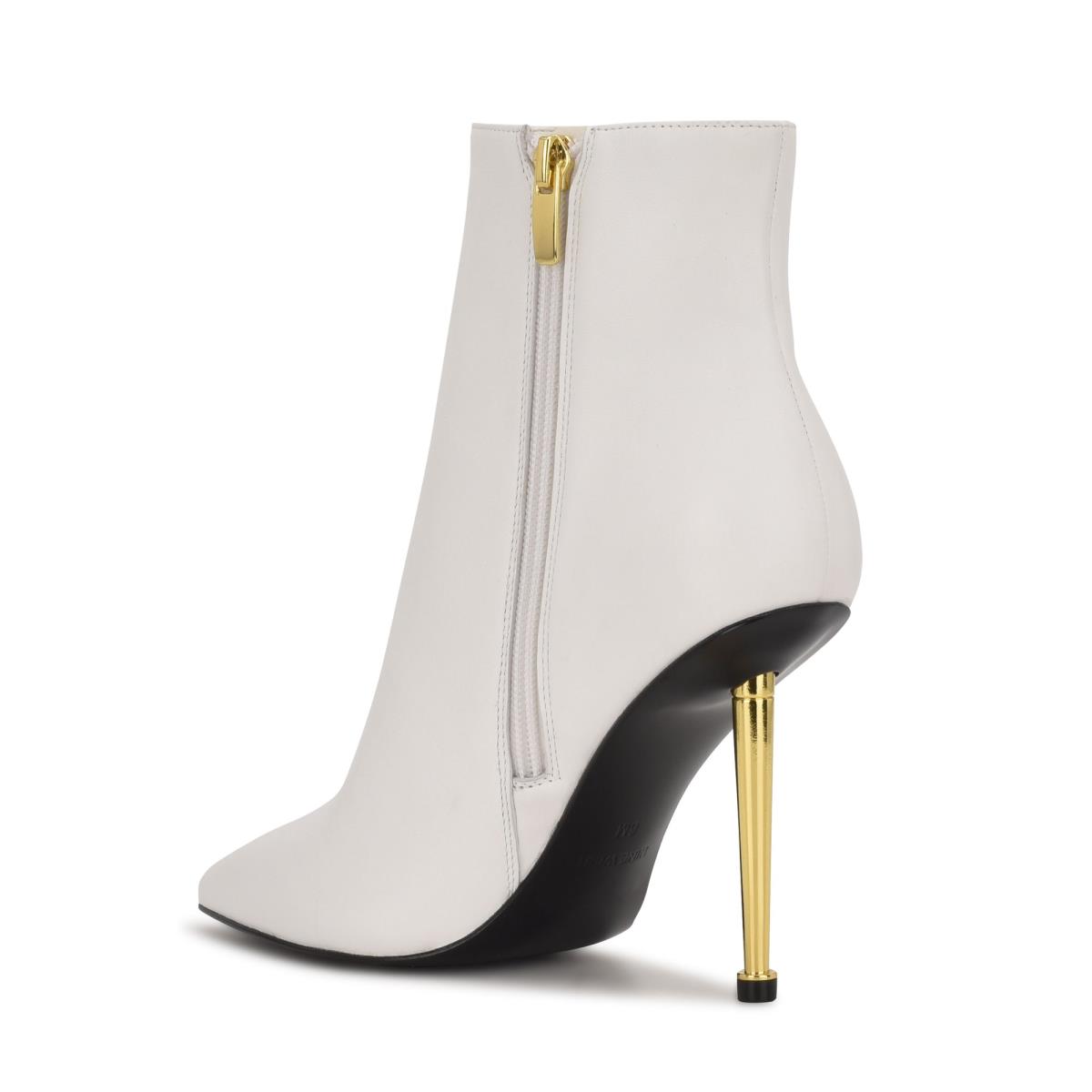 Nine West Tryin Dress Booties White | KANY28465