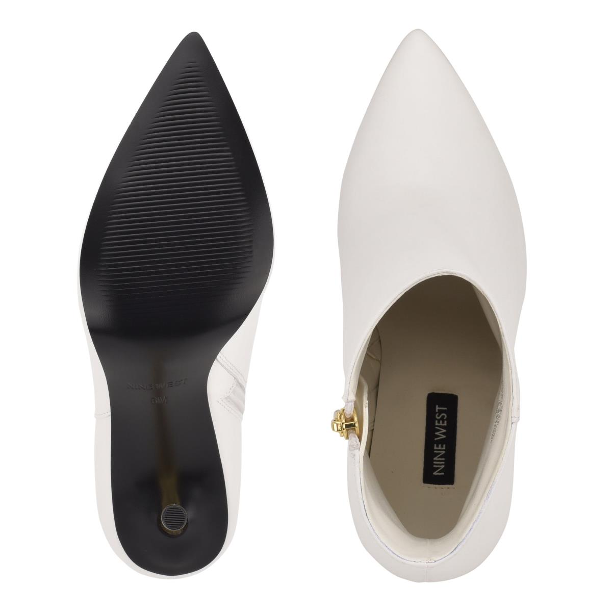 Nine West Tryin Dress Booties White | KANY28465