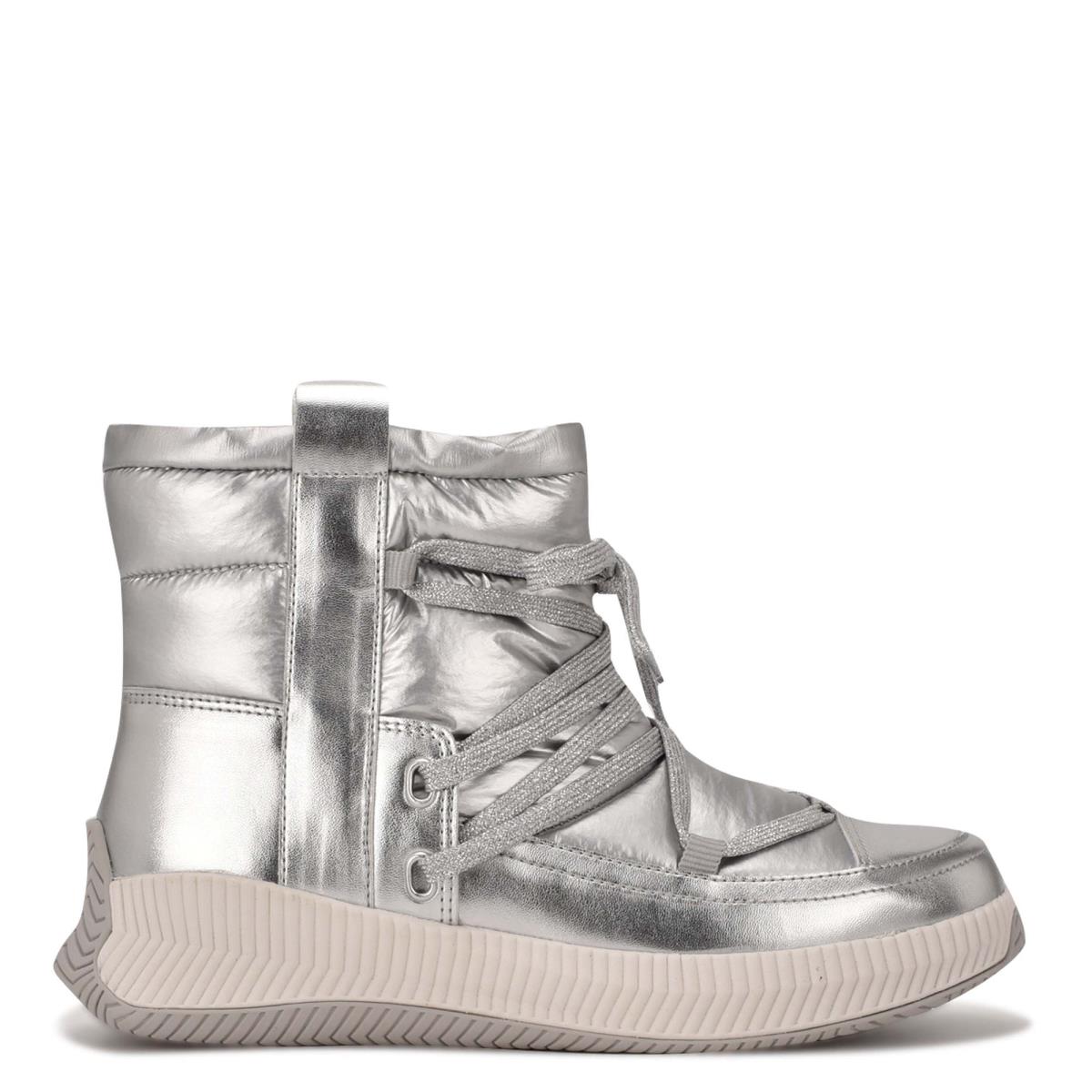 Nine West Tunnel Booties Silver | CIWZ51294