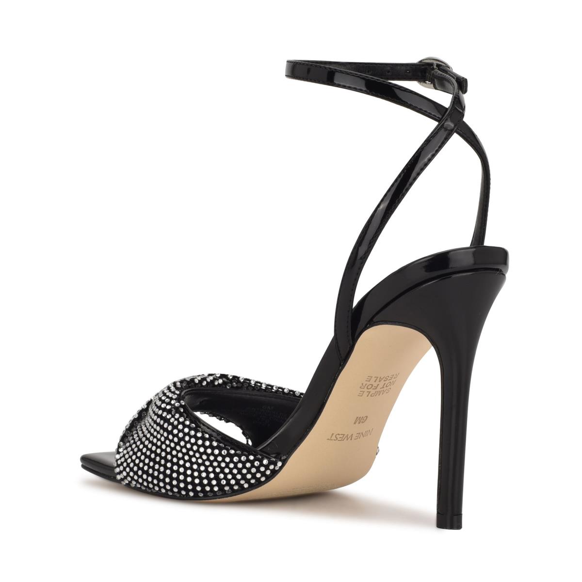 Nine West Twinkle Heeled Dress Sandals Black | LTRQ80152