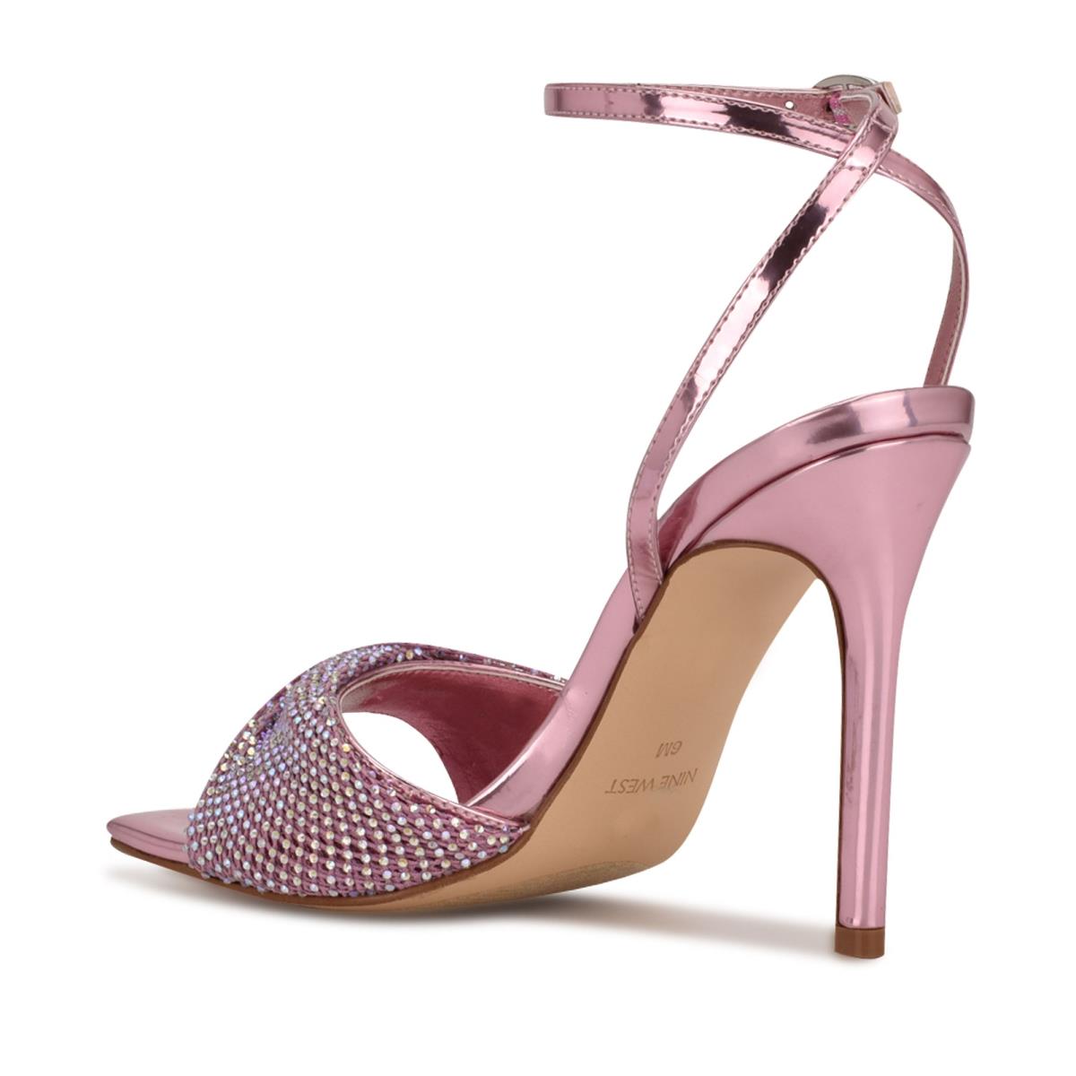 Nine West Twinkle Heeled Dress Sandals Light Pink | WDEU05947