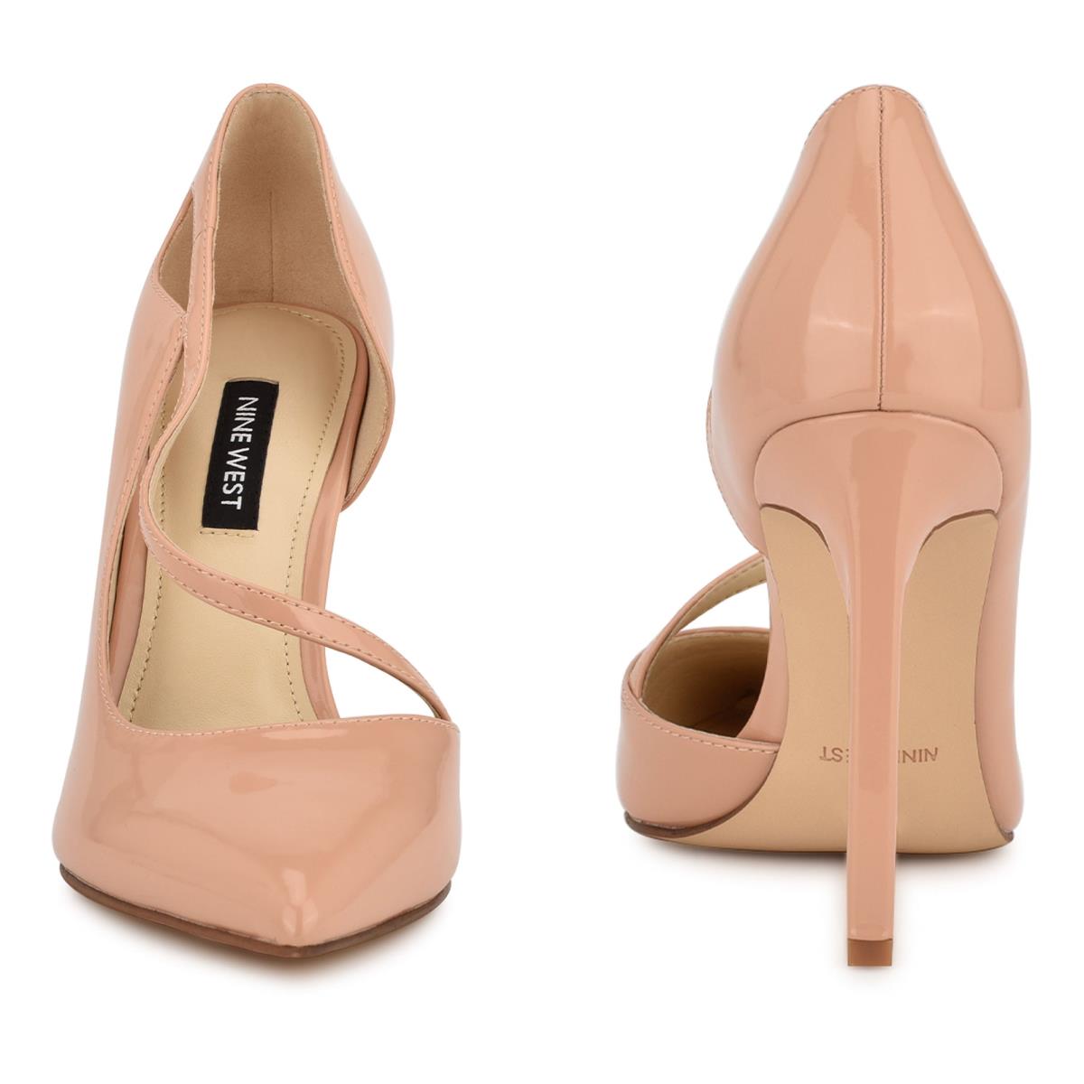 Nine West Twirl Pointy Toe Pumps Beige | ZTVX43872