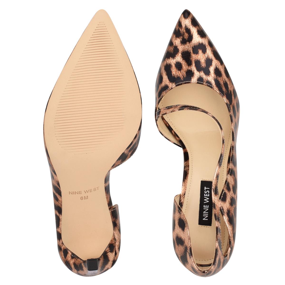 Nine West Twirl Pointy Toe Pumps Leopard | BJRT54293