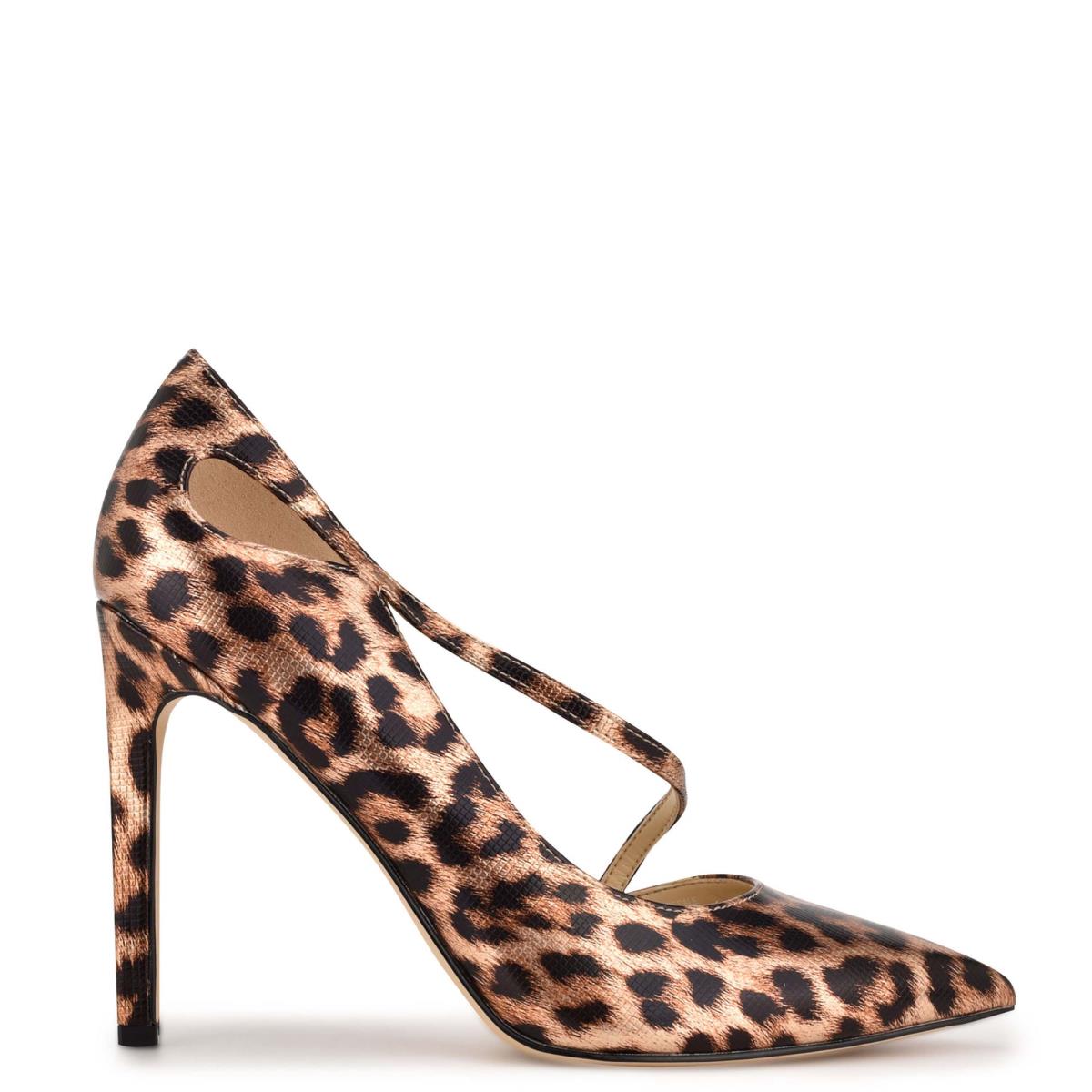 Nine West Twirl Pointy Toe Pumps Leopard | BJRT54293