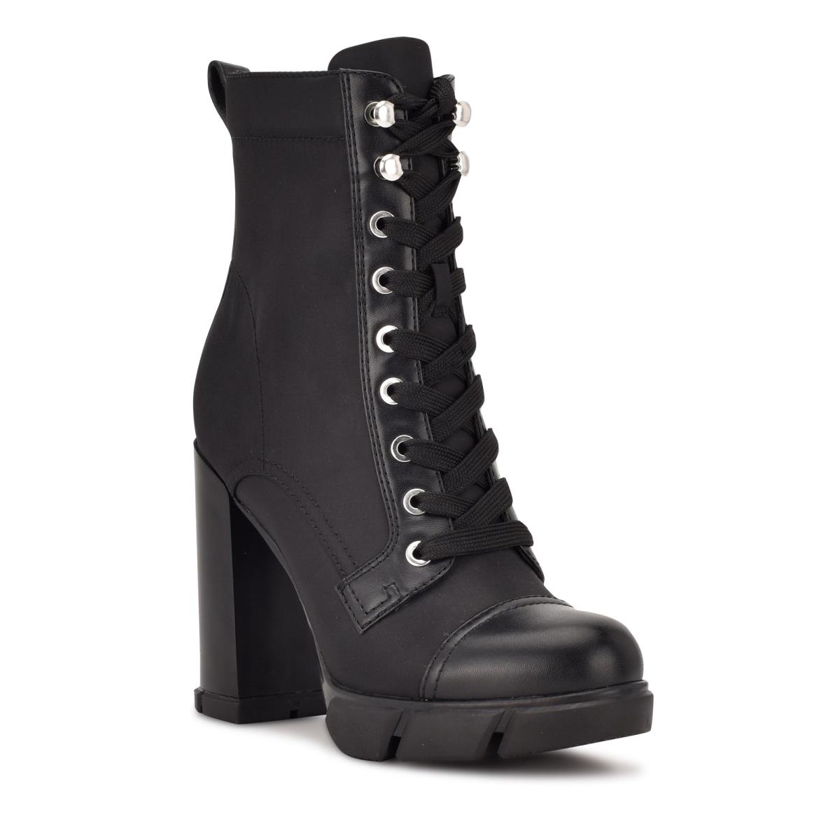 Nine West Vega Heeled Booties Black | XBNW68175