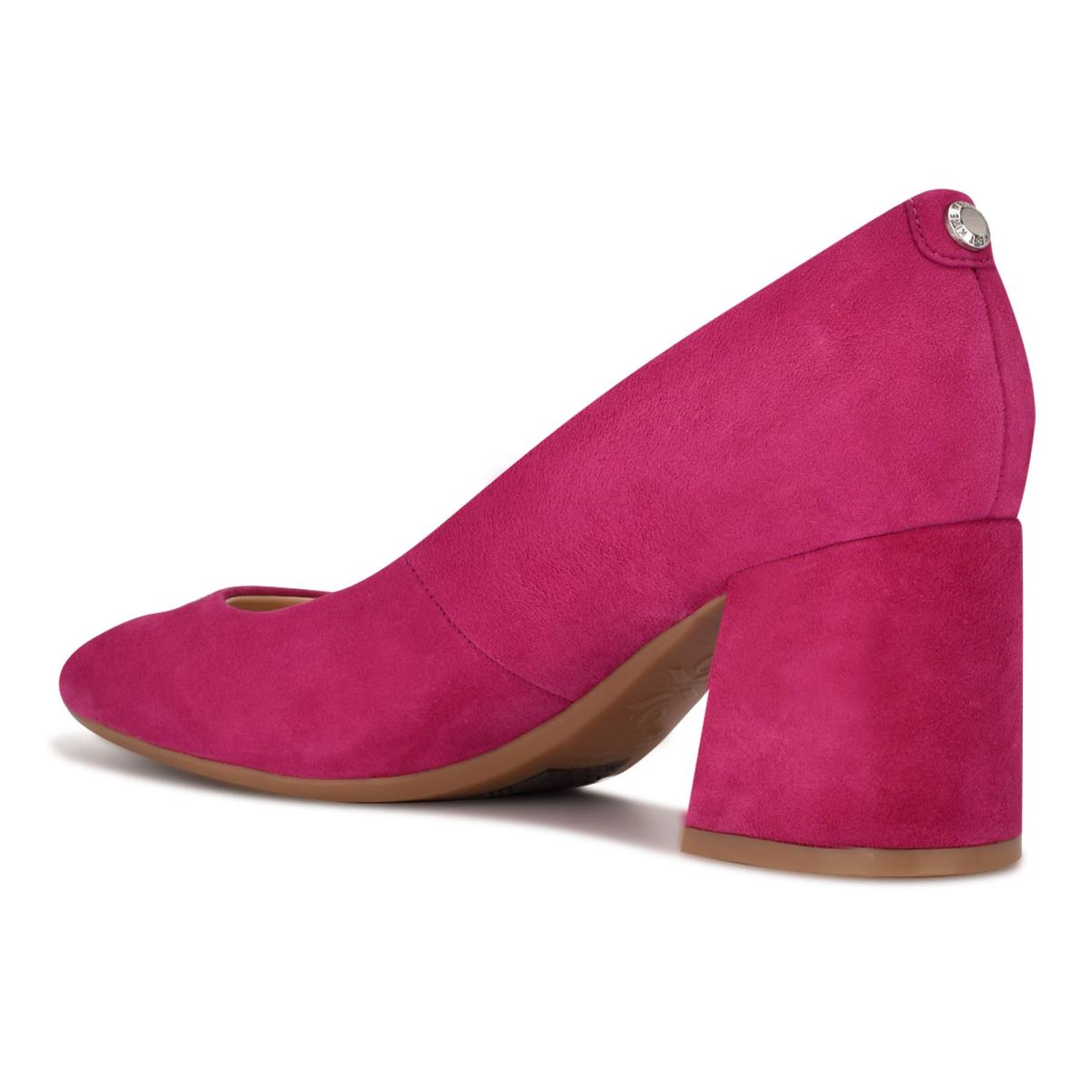 Nine West Vibe 9x9 Block Heel Pumps Pink | DKGZ04753