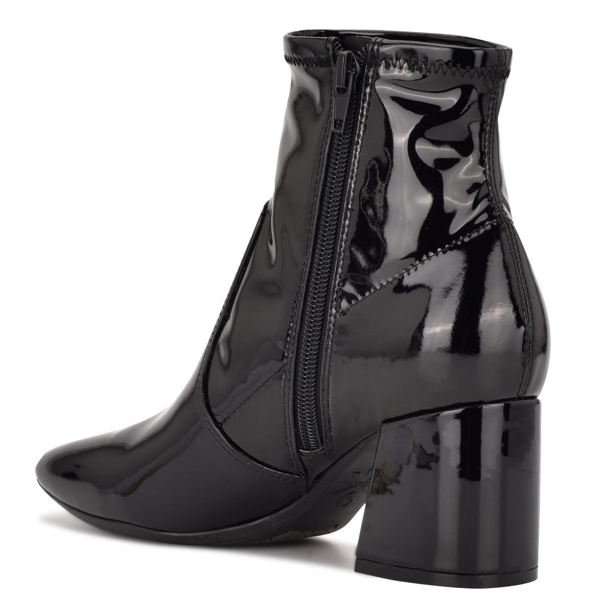 Nine West Viper 9x9 Heeled Booties Black | GADU09726