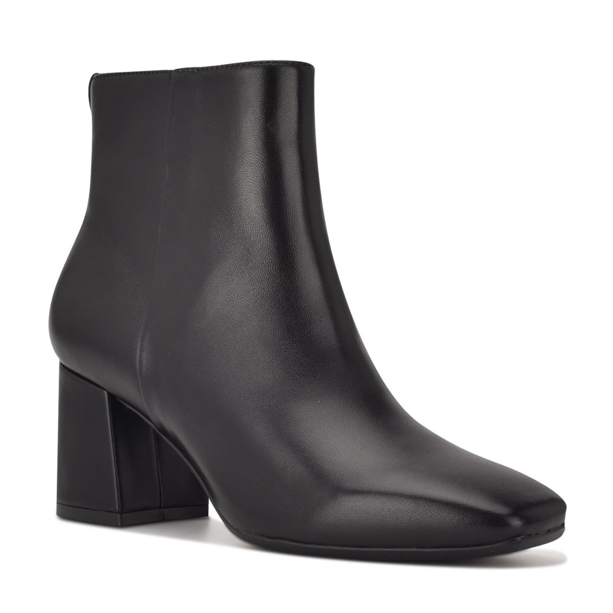 Nine West Vivy 9x9 Heeled Booties Black | FGXR81043