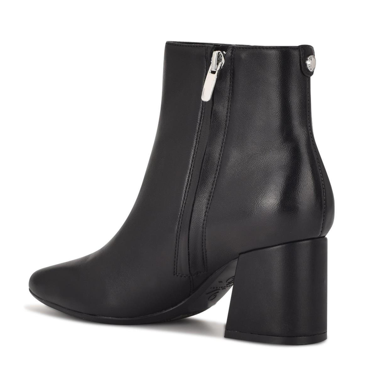 Nine West Vivy 9x9 Heeled Booties Black | FGXR81043