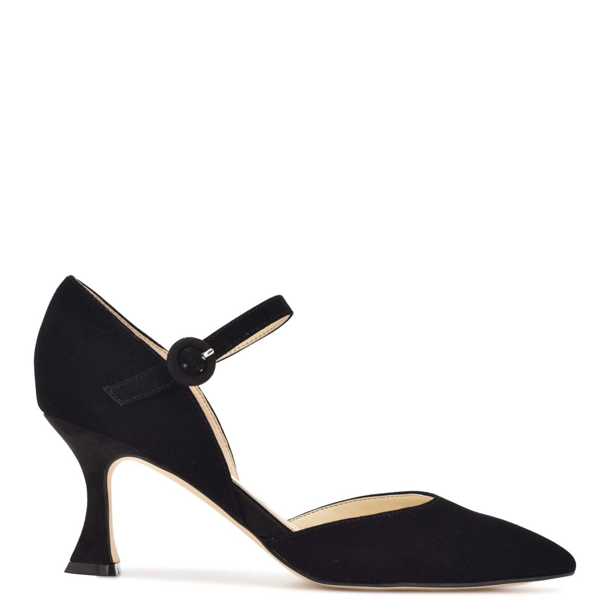 Nine West Wanah Pointy Toe Pumps Black | QTVN60543