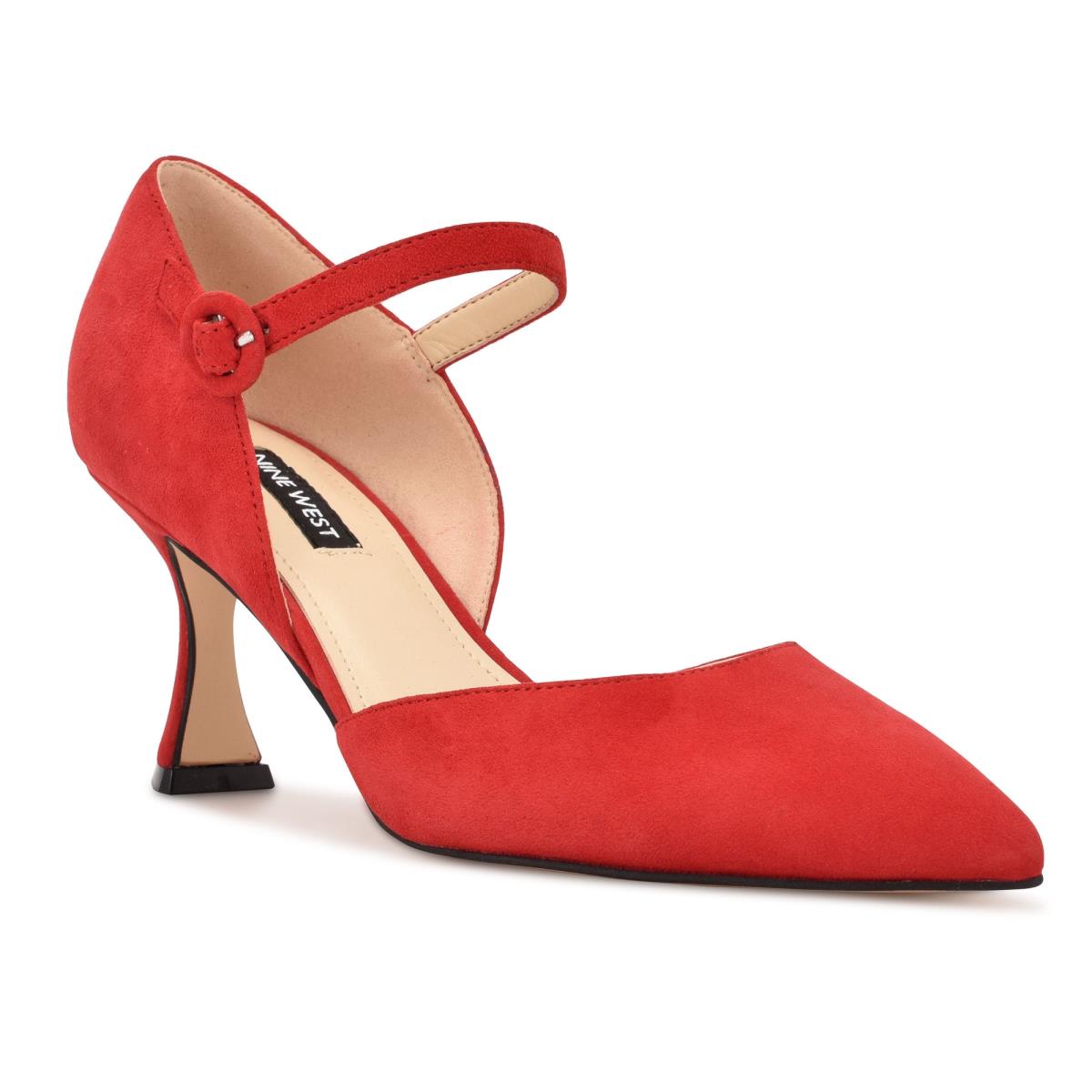 Nine West Wanah Pointy Toe Pumps Red | XFEP51730