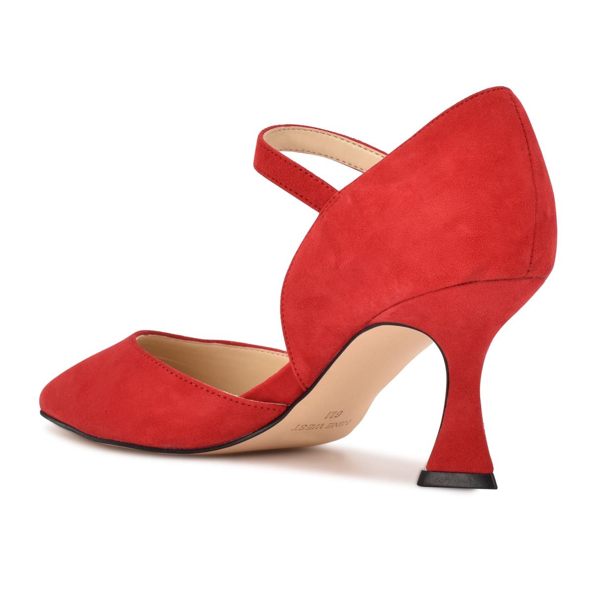 Nine West Wanah Pointy Toe Pumps Red | XFEP51730