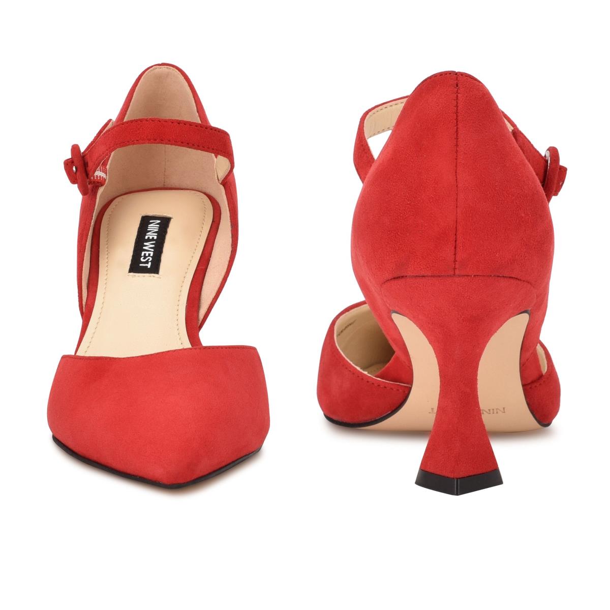 Nine West Wanah Pointy Toe Pumps Red | XFEP51730