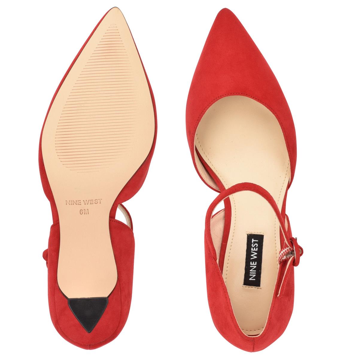 Nine West Wanah Pointy Toe Pumps Red | XFEP51730