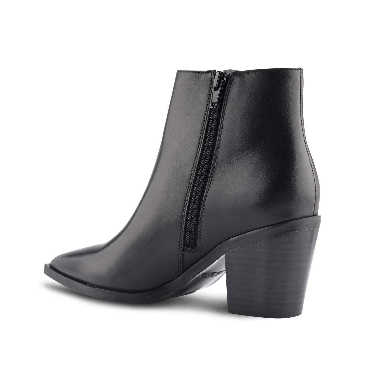 Nine West Wearit Block Heel Booties Black | ZVSE50389