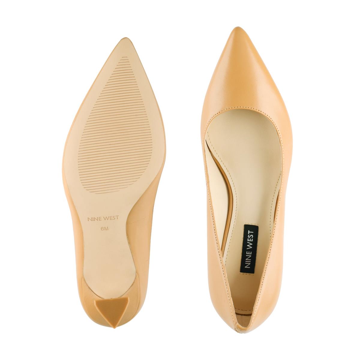 Nine West Workin Pointy Toe Pumps Beige | TXBU61842