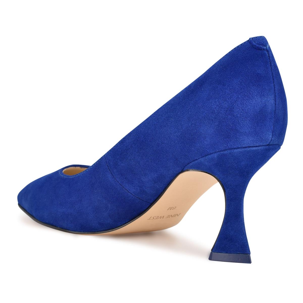 Nine West Workin Pointy Toe Pumps Deep Blue | LXME19542