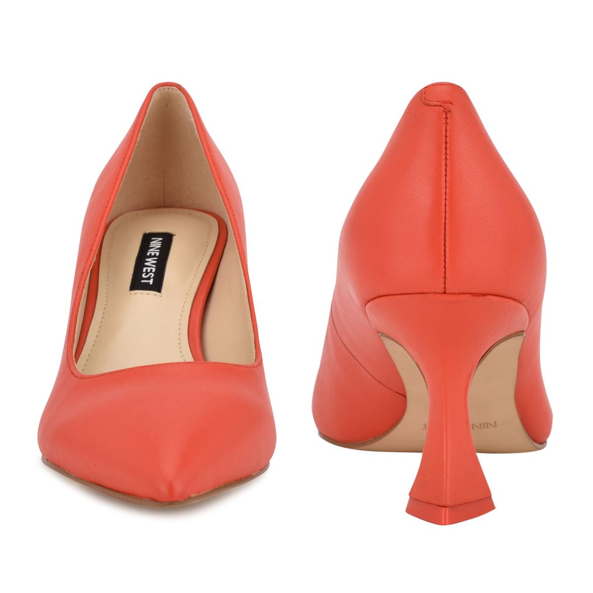 Nine West Workin Pointy Toe Pumps Orange | DCNE15360