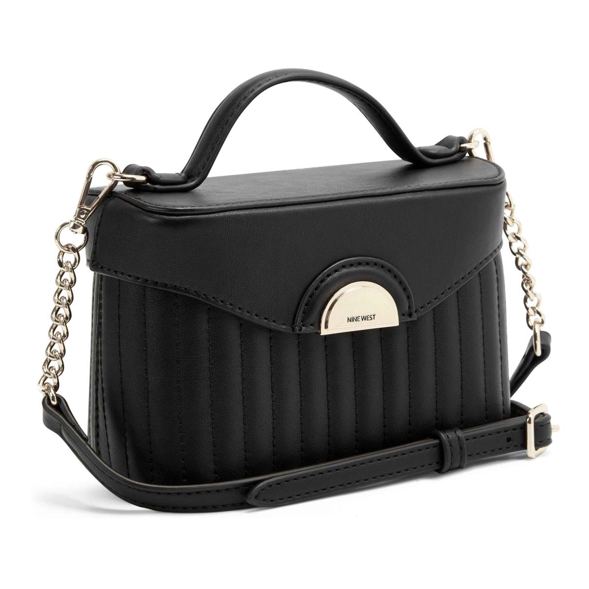 Nine West Wren Vanity Case Crossbody Bags Black | IVYL29175