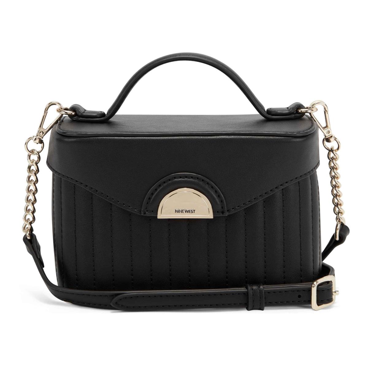 Nine West Wren Vanity Case Crossbody Bags Black | IVYL29175