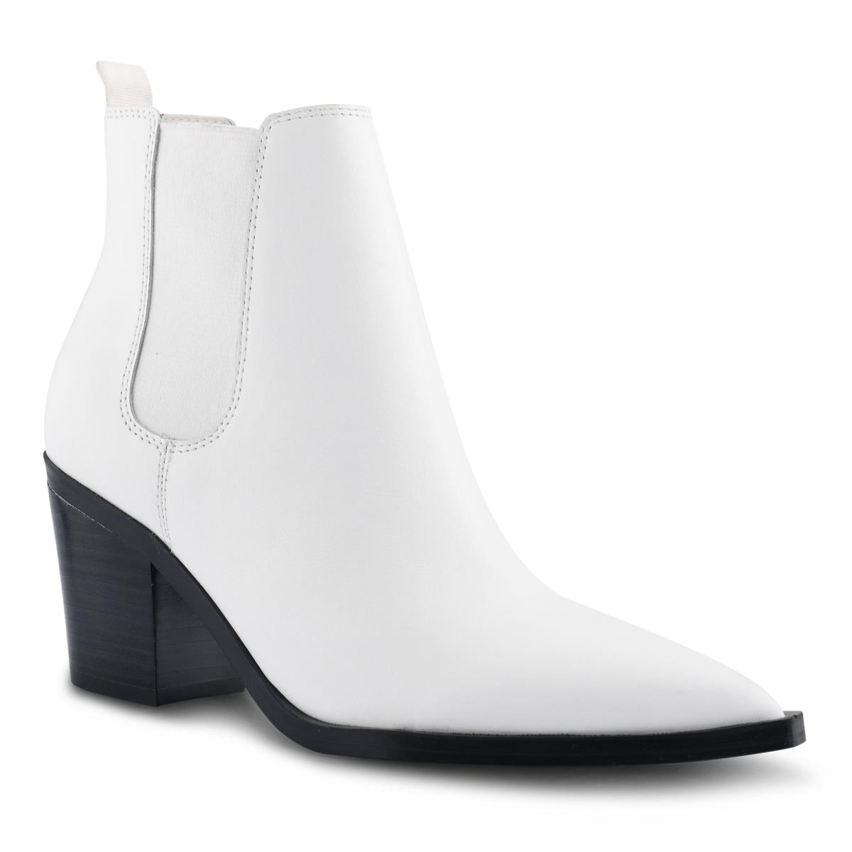 Nine West Wyllis Block Heel Booties White | OZBD91532