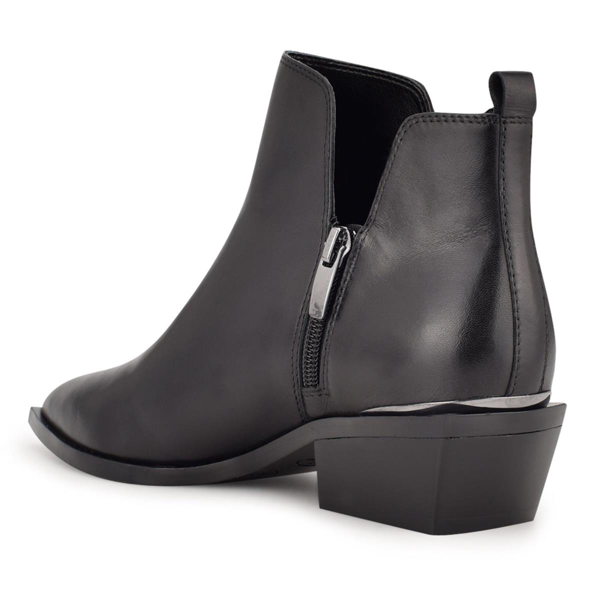 Nine West Yerly Pointy Toe Booties Black | KVAJ25041